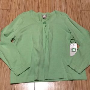 Studio Works Open Cardigan  NWT Sea Foam Green